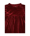 Kids up Abbi kjóll Velvet/Glitter Ruby wine