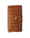 Secrid Miniwallet - Emboss Lines - Cognac Brown