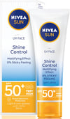 Nivea Sun Face Shine Control Face SPF 50+ Rakakrem með sólarvörn 50ml