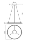 Vance 65cm hangandi svart