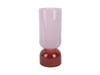 Vasi Large Soft pink w. red ochre