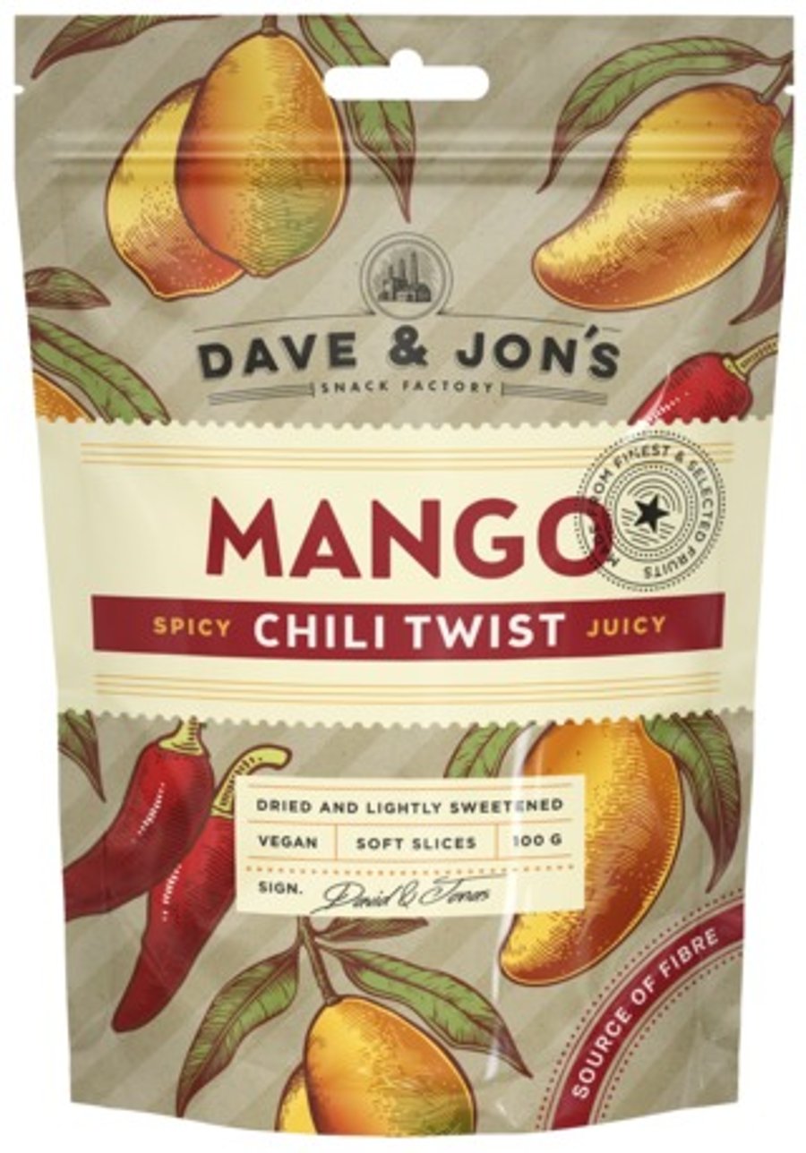 Dave & Jon's döðlur mangó chilli twist 100 g