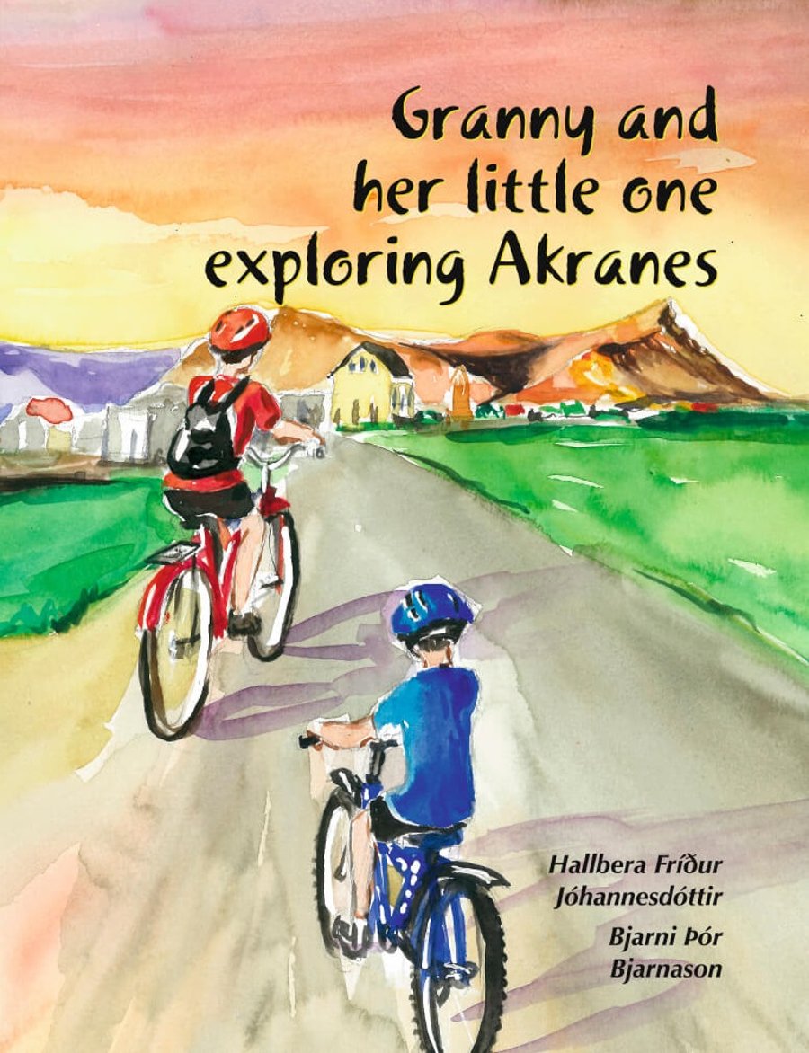 Granny and her little one exploring Akranes
