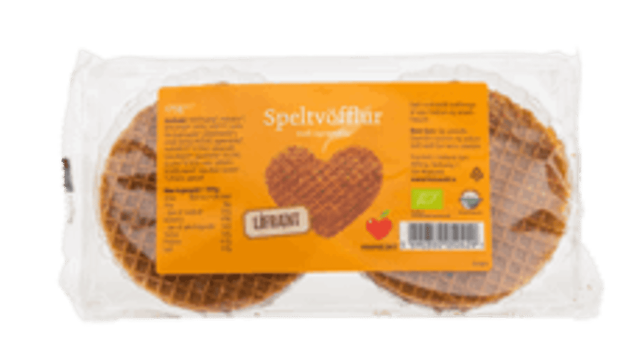 Himneskt speltvöfflur með hunangi