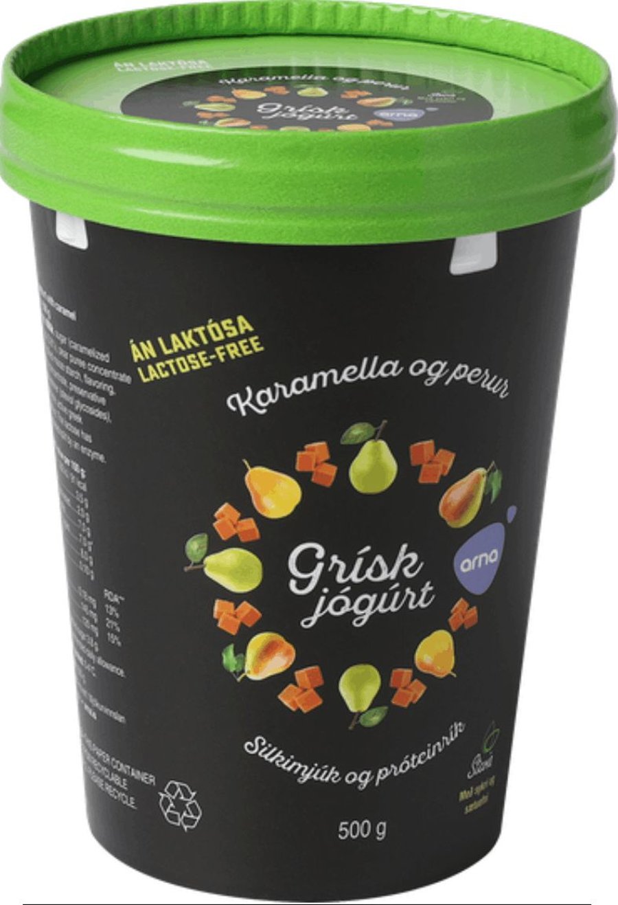 Arna Grískt jógúrt karamella og perur 500 gr