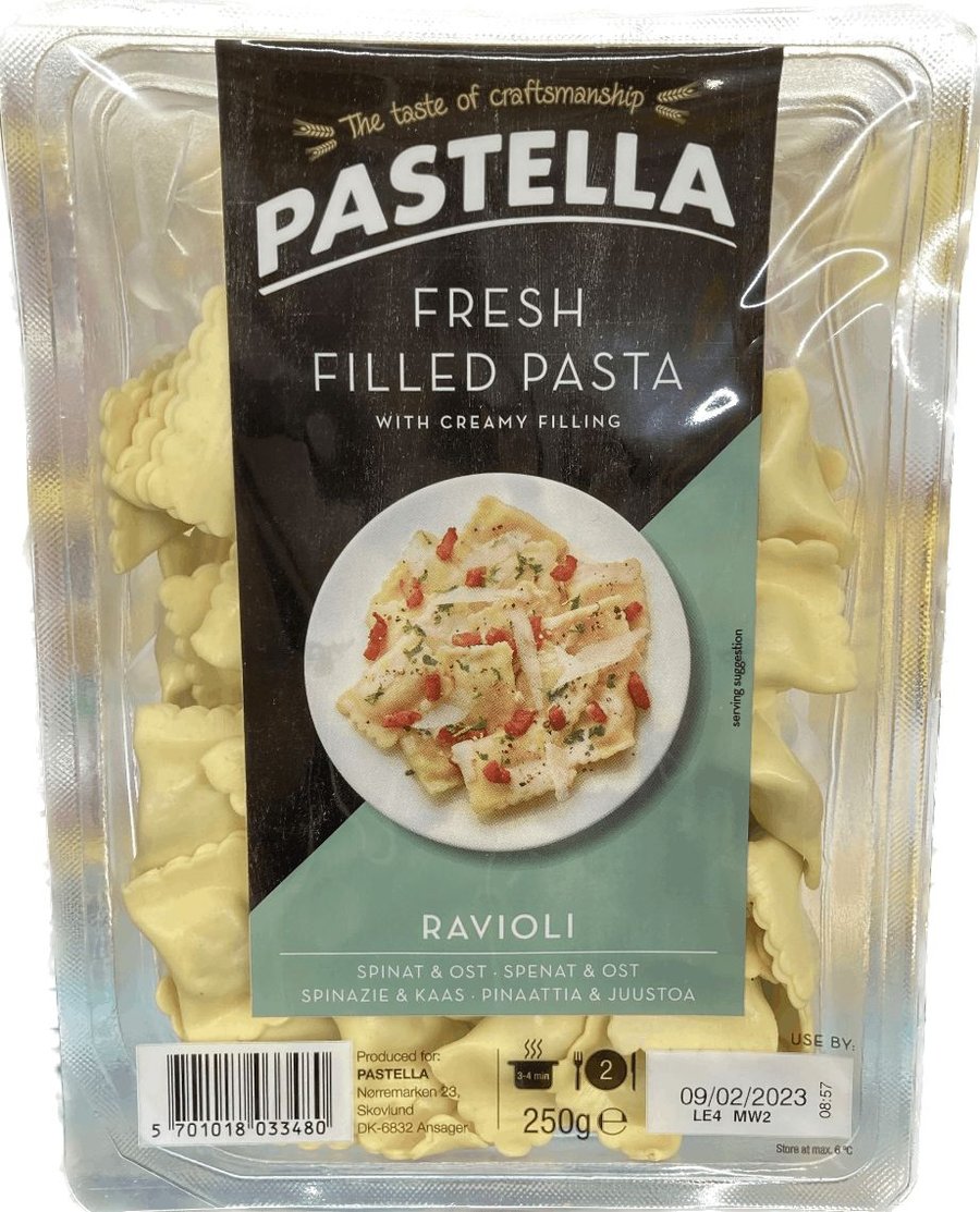 Pastella ravioli m/osti 250 gr