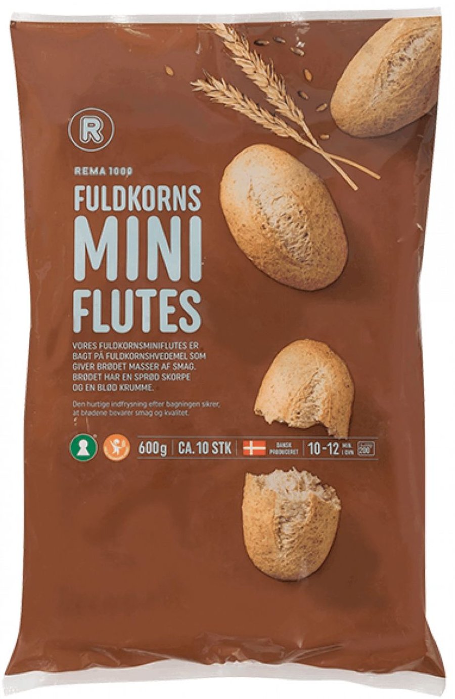 Rema smábrauð fuldkorn 10 stk