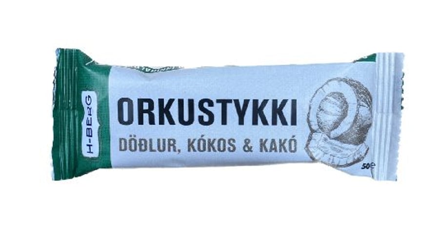 Hberg orkustykki m/döðlum og kakó 50 gr