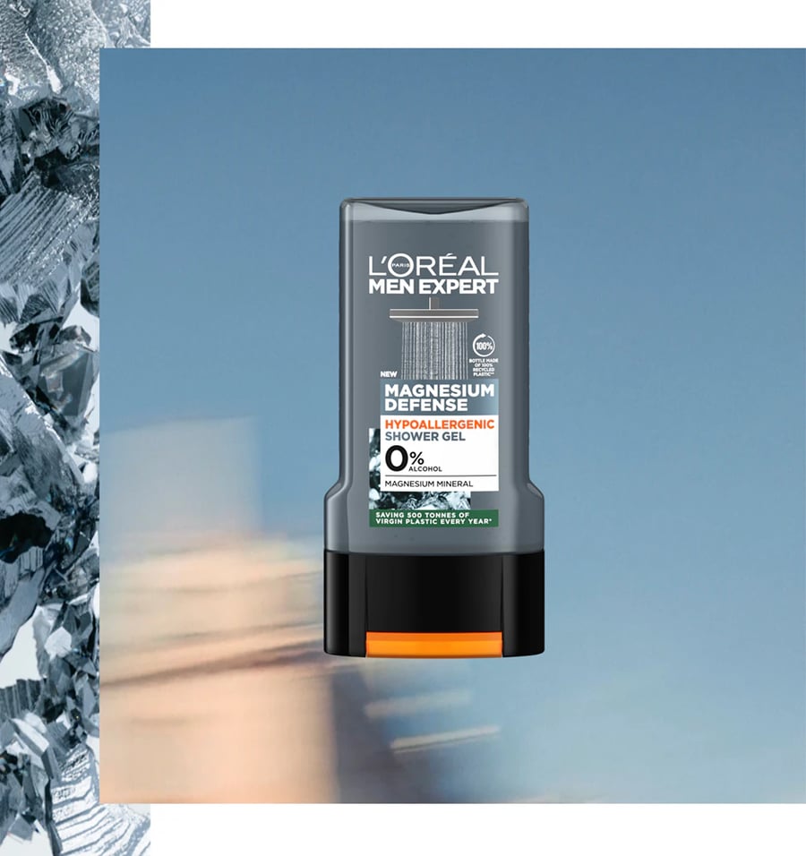 L'oreal Men Expert Magnesium Defence Hypoallergenice Sturtusápa 300 ml