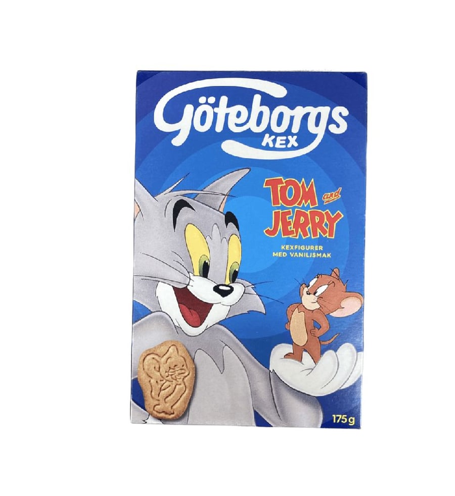 Göteborgs Kex Tom & Jerry kexfígúrur með vanillubragði 175 g