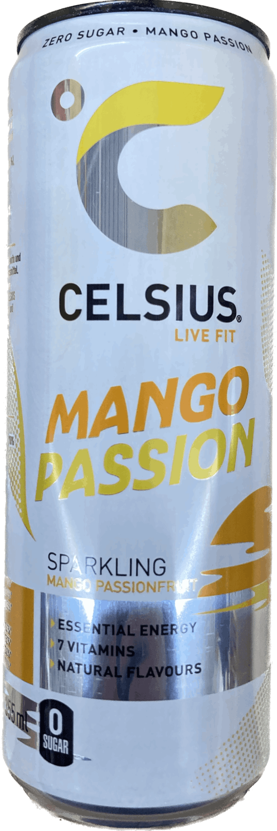 Celsius Live Fit mangó og ástaraldin freyðidrykkur 355 ml