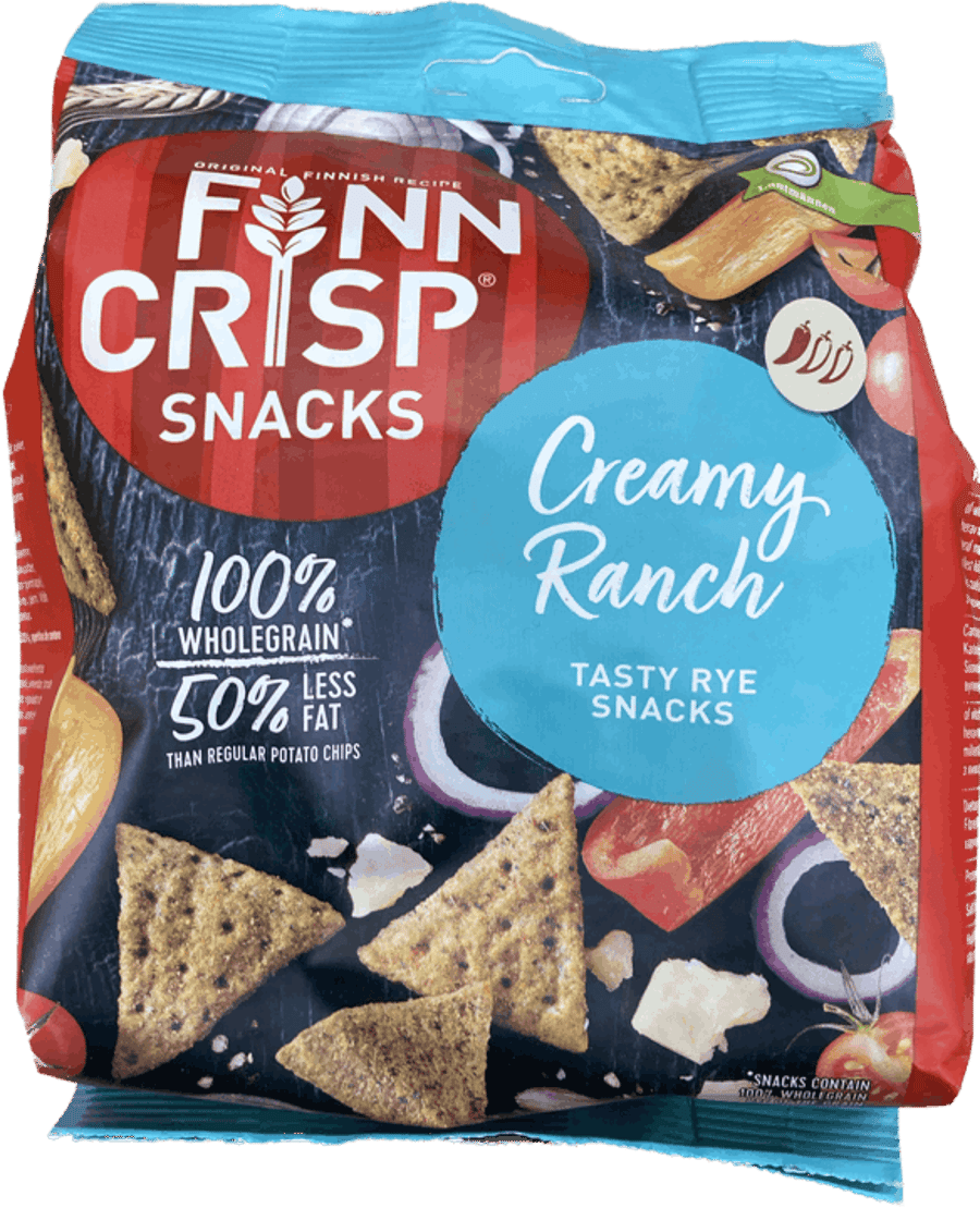 Finn Crisp rjómalöguð ranch rúgsnarl 150 g