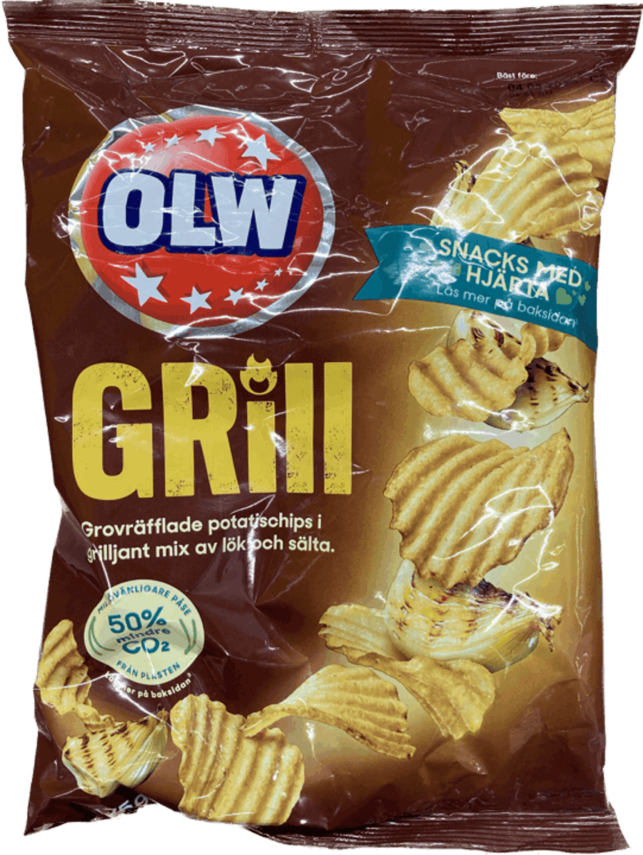 Owl snakk grillbragð 175 gr