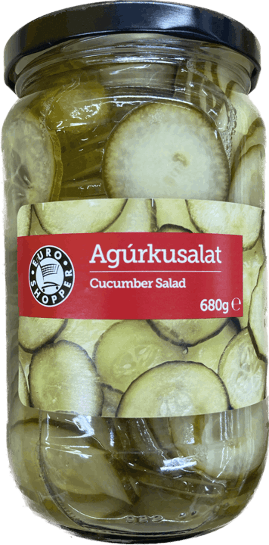 E.s gúrkur sneiðar 680 gr