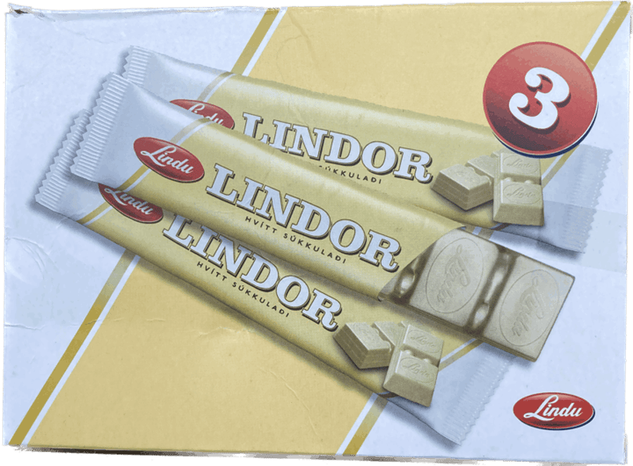 Lindu krókant súkkulaði 3x50 gr