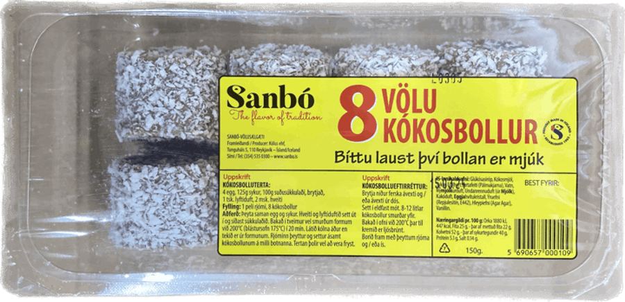 Sanbó Völu Kókosbollur 150 g