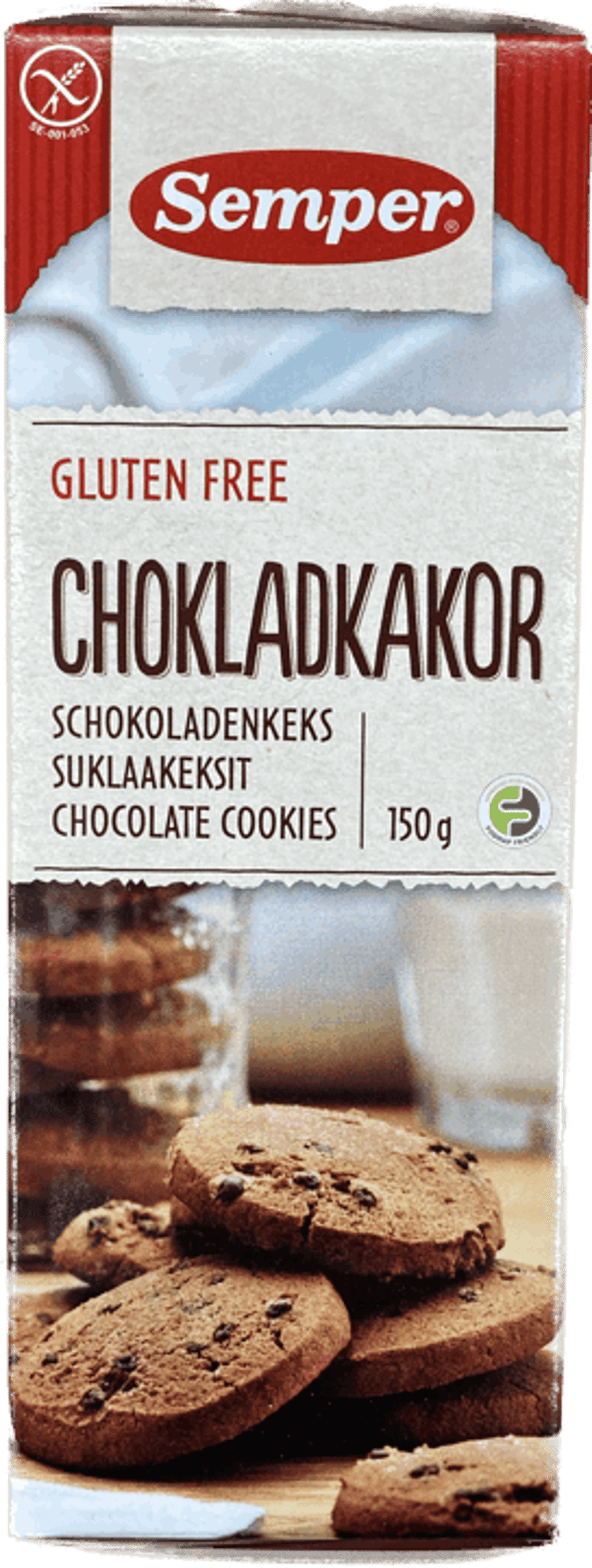 Semper súkkulaðikökur 150 g