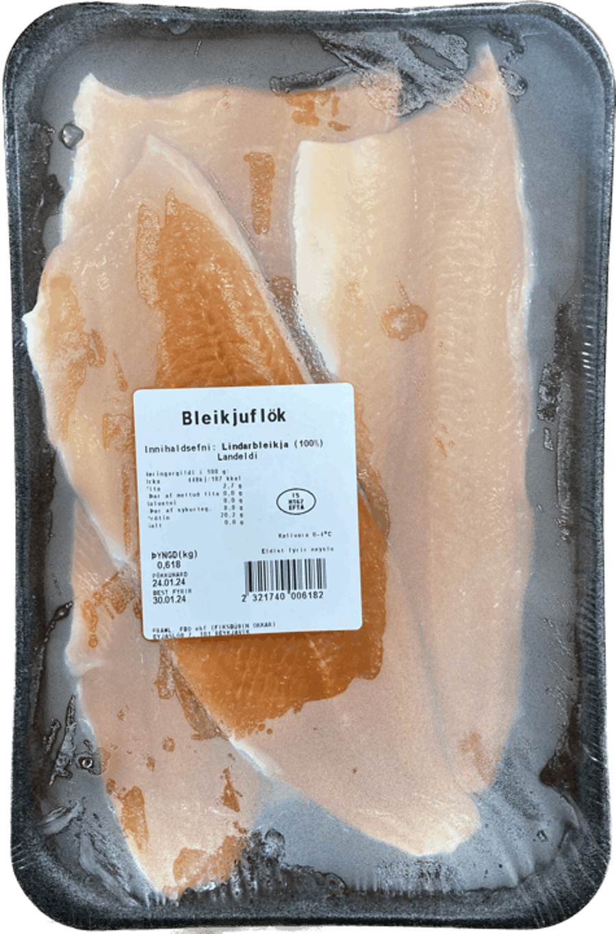 F.o bleikjuflök landeldi ca. 600 gr