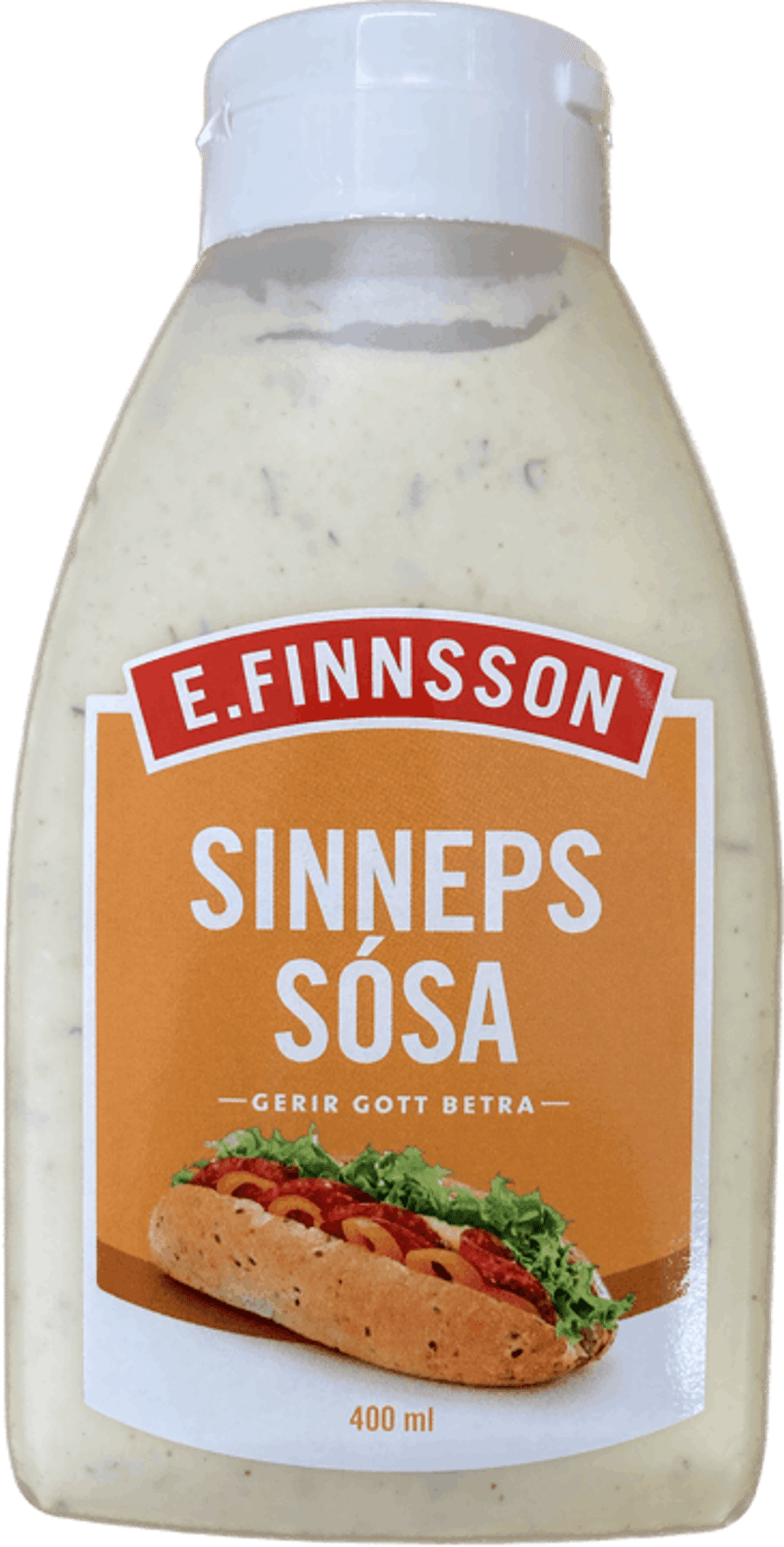 E.finnsson sósa sinnep 400 ml