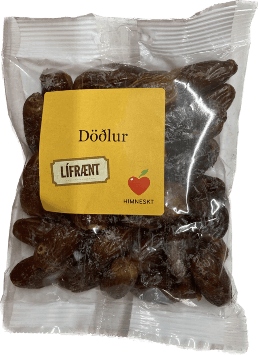 Himneskt Lífrænar döðlur steinhreinsaðar 225 g