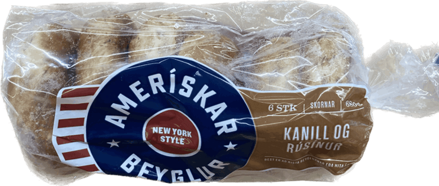 Usa beyglur kanill 6 stk