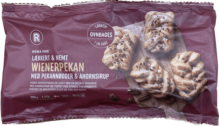 Rema pekan vínarbrauð 4 stk