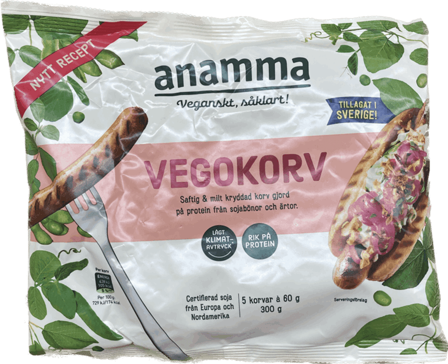Anamma vegan pylsur 300 gr
