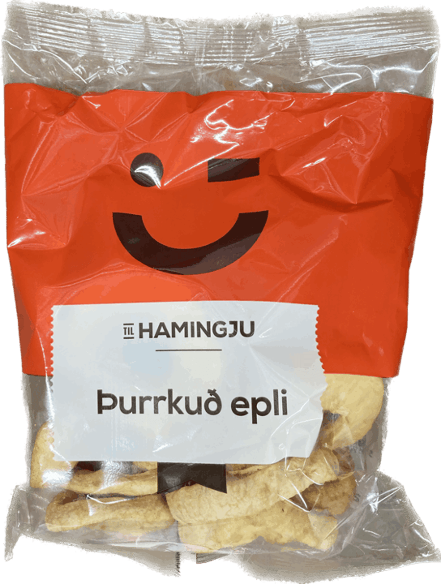 Hamingju epli þurrkuð 250 gr