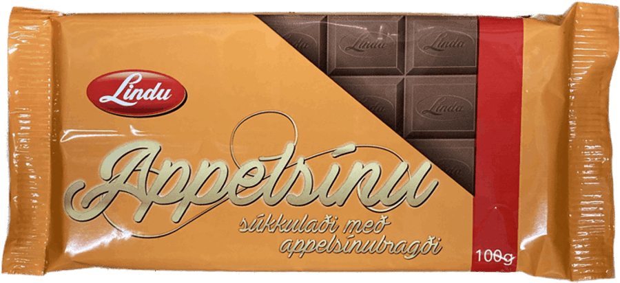 Lindu súkkulaði appelsínu 100 gr