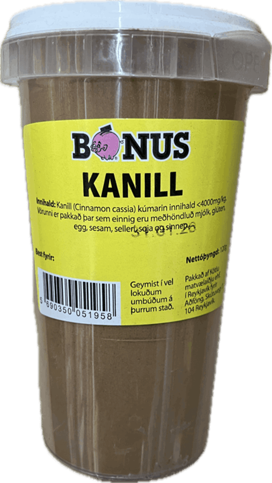 Bónus krydd kanill 130 gr