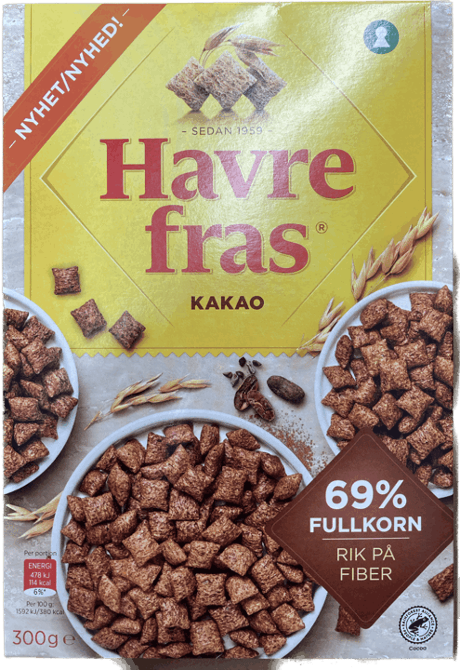 Quaker hafrakoddar kakao 300 gr