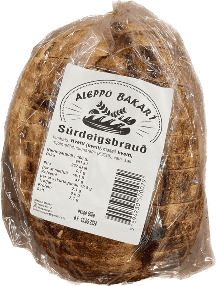 Aleppo bakari súrdeigsbrauð gróft 500 gr