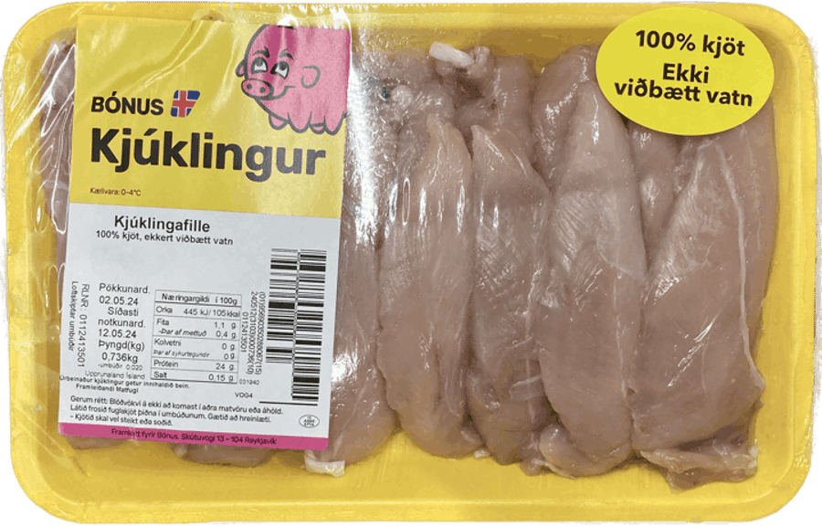Bónus kjúklingafillet ca. 650 gr