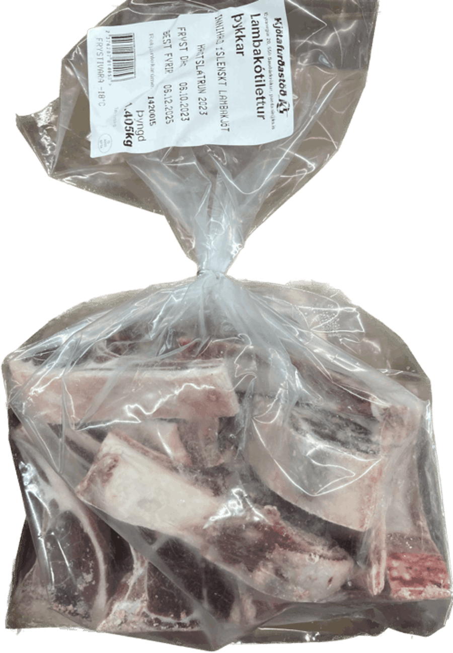 K.s lambakótilettur þykkskornar ca. 1,4 kg