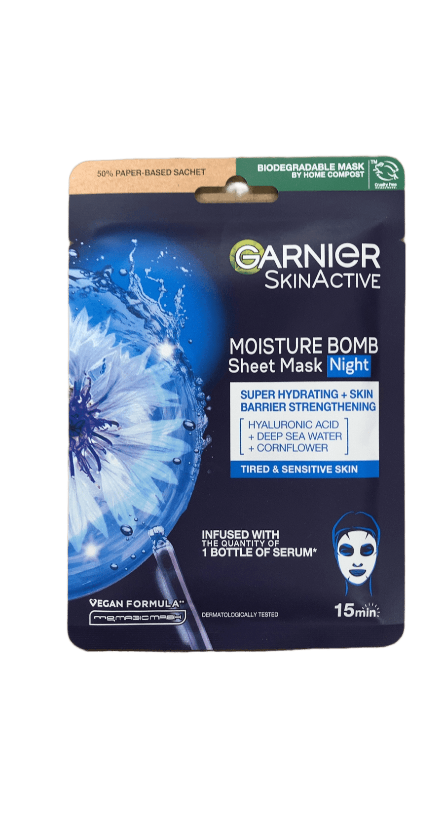 Garnier SkinActive Moisture Bomb nætur-andlitsmaski 28 g