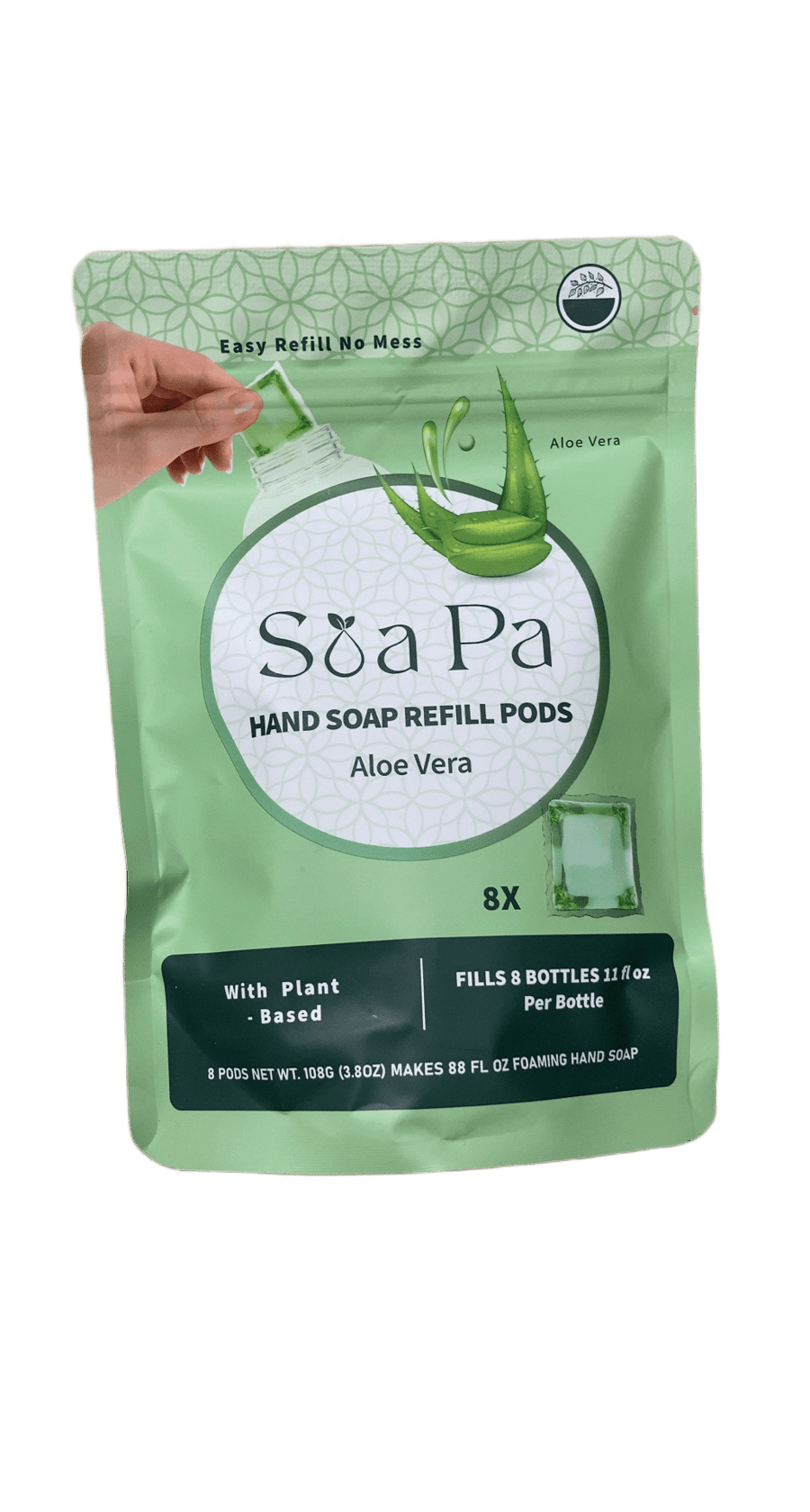 Soa Pa Aloe Vera áfyllingarhylki fyrir handsápu 108 g