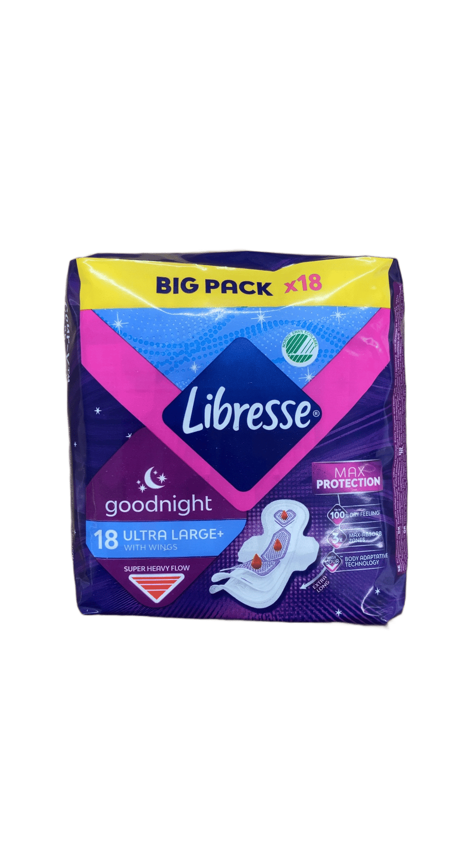 Libresse Goodnight Ultra Large+ með vængjum 18 stk