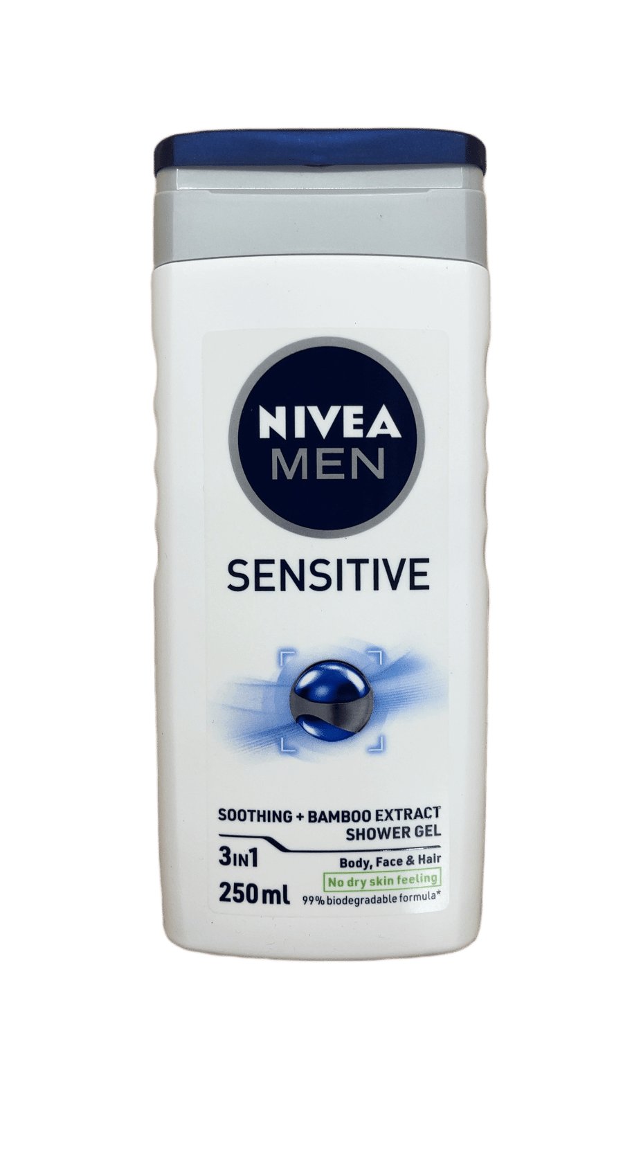 Nivea Men Sensitive róandi 3 í 1 sturtugel með bambusþykkni 250 ml