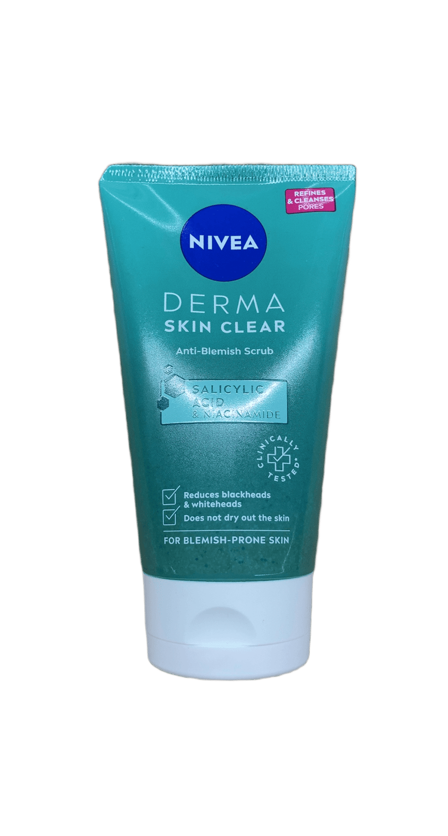 Nivea Derma Skin Clear bóluhreinsandi skrúbbur 150 ml