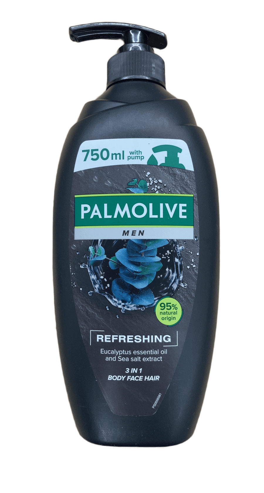 Palmolive Men frískandi tröllatré og sjávarsalt 3 í 1 sturtugel 750 ml