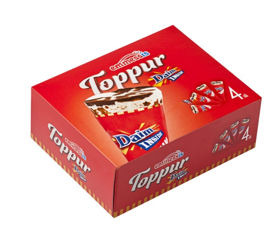 Daim toppur 4 stk