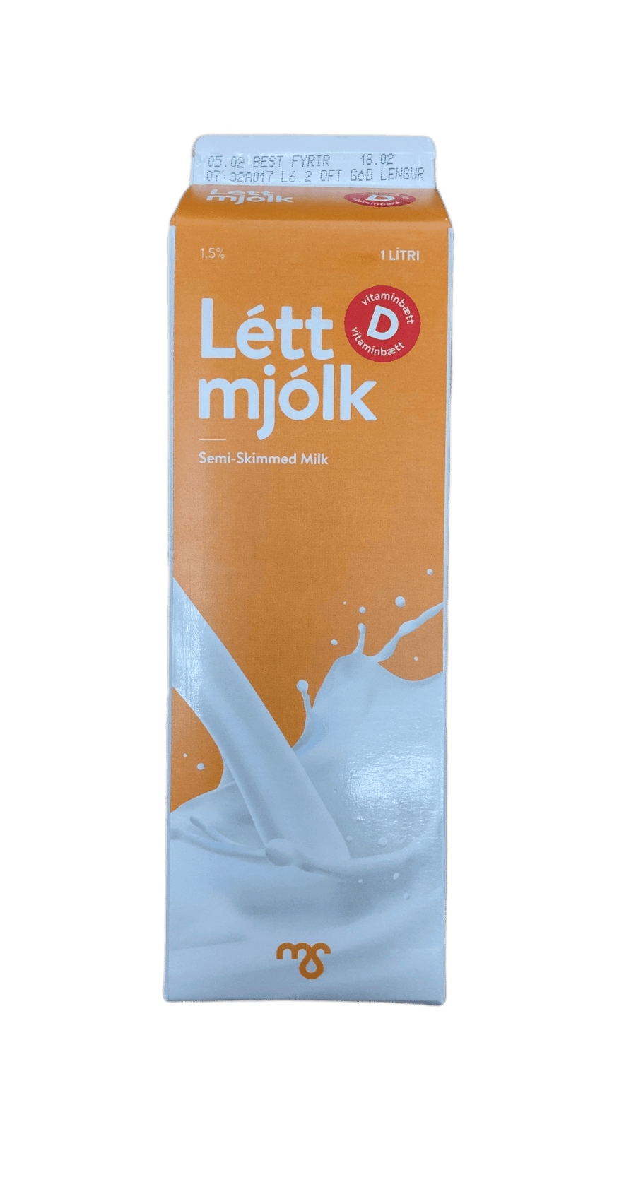 MS Létt D mjólk 1,5% 1000 ml