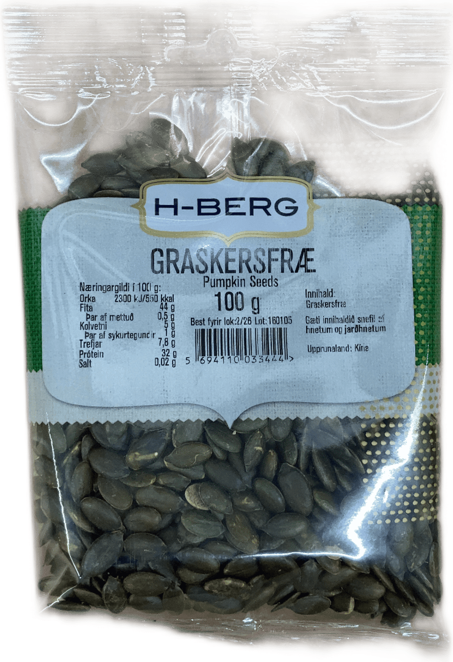 H-Berg Graskersfræ 100 g