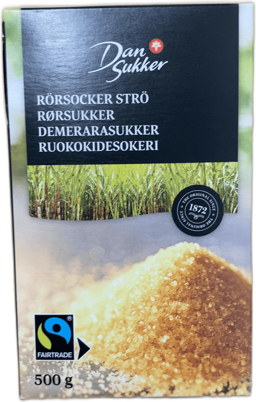 Dansukker Demerara Fairtrade reyrsykur 500 g