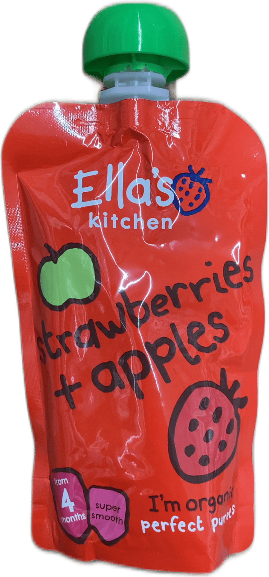 Ella's Kitchen jarðarber + epli 120 g