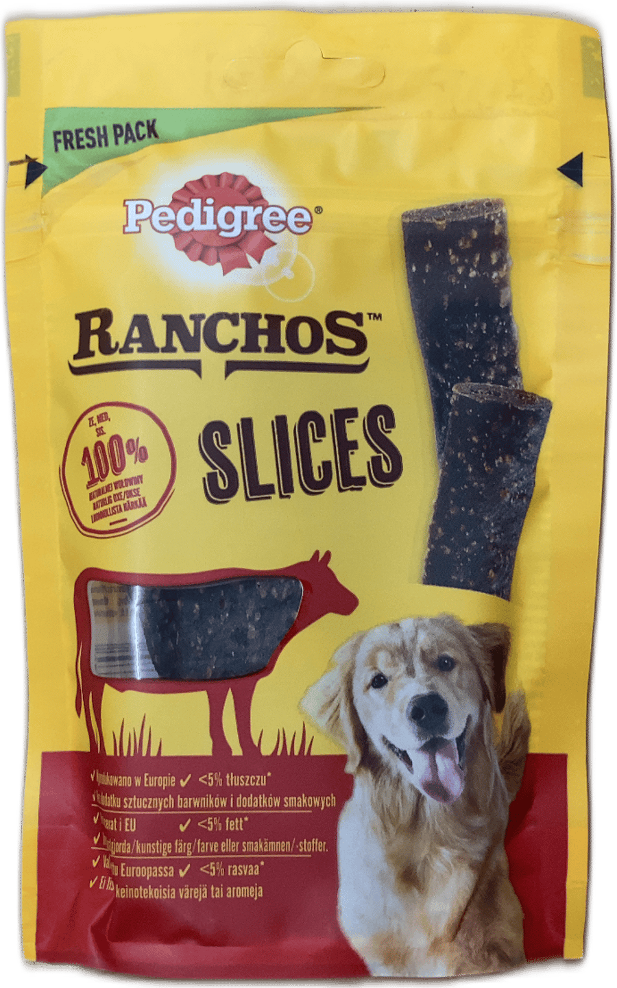 Pedigree Ranchos sneiðar með nautakjöti 60 g
