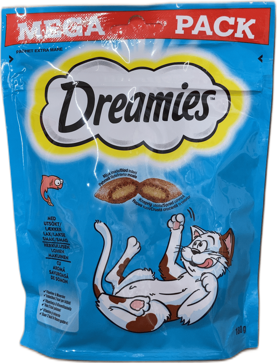 Dreamies kattarnammi með laxi 180 g