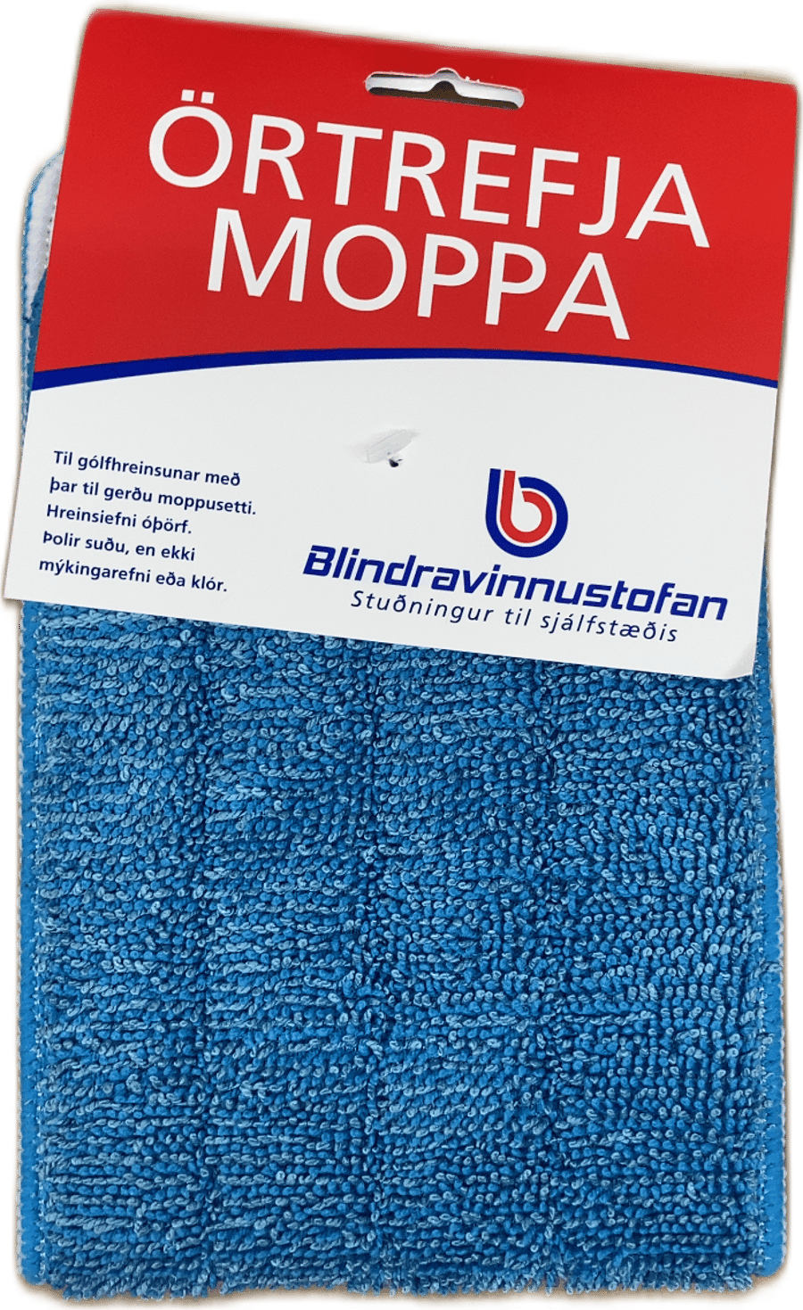 Blindravinnustofan Örtrefja Moppa