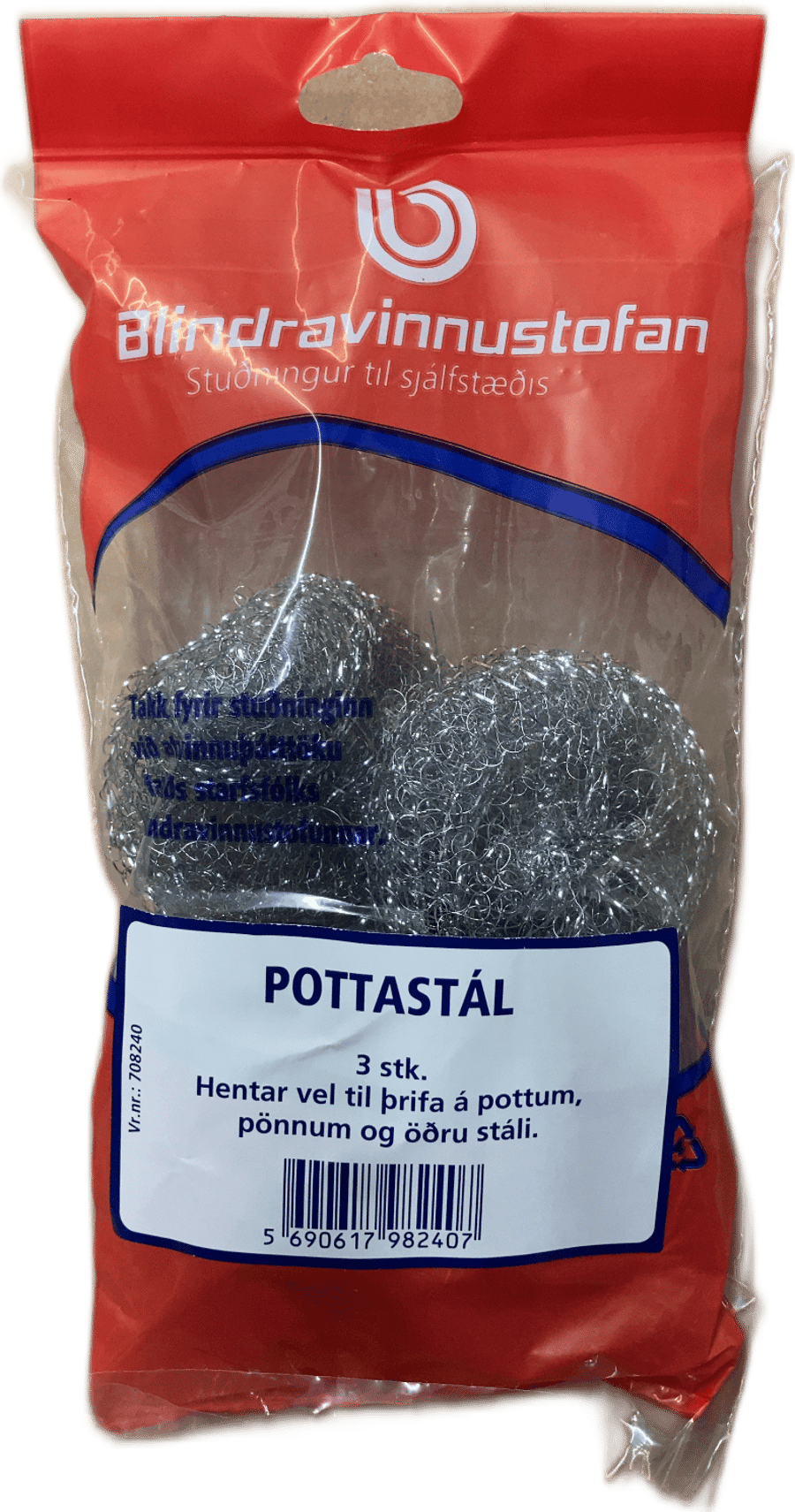 Blindravinnustofan Pottastál 3 stk