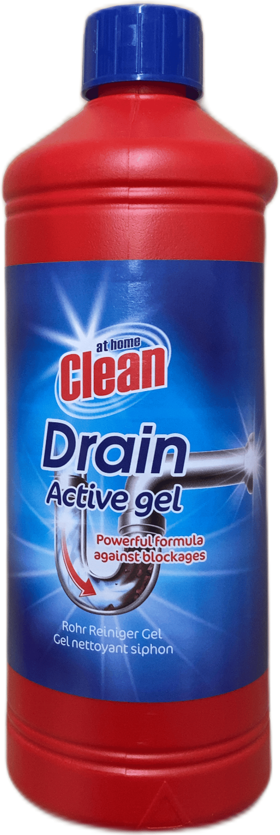 At Home Clean virkt gel fyrir niðurföll 1 l